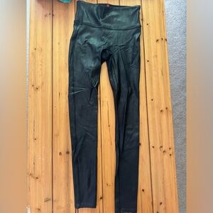 Spanx Black Faux Leather Leggings